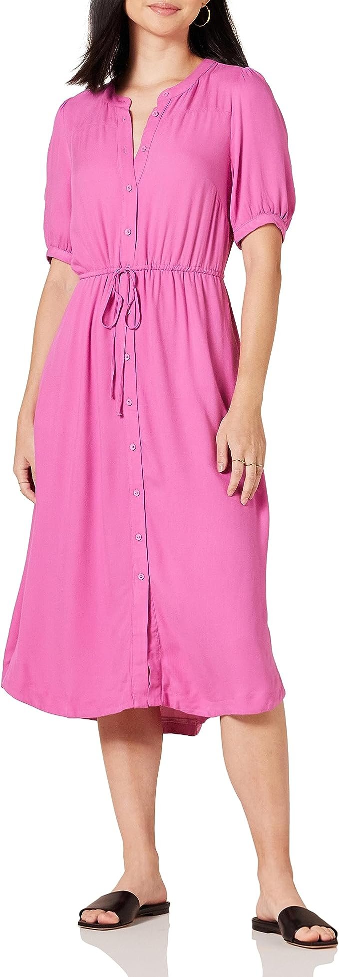 Women’s Feminine Half-Sleeve Waisted Dress: Elevate Your Everyday Elegance